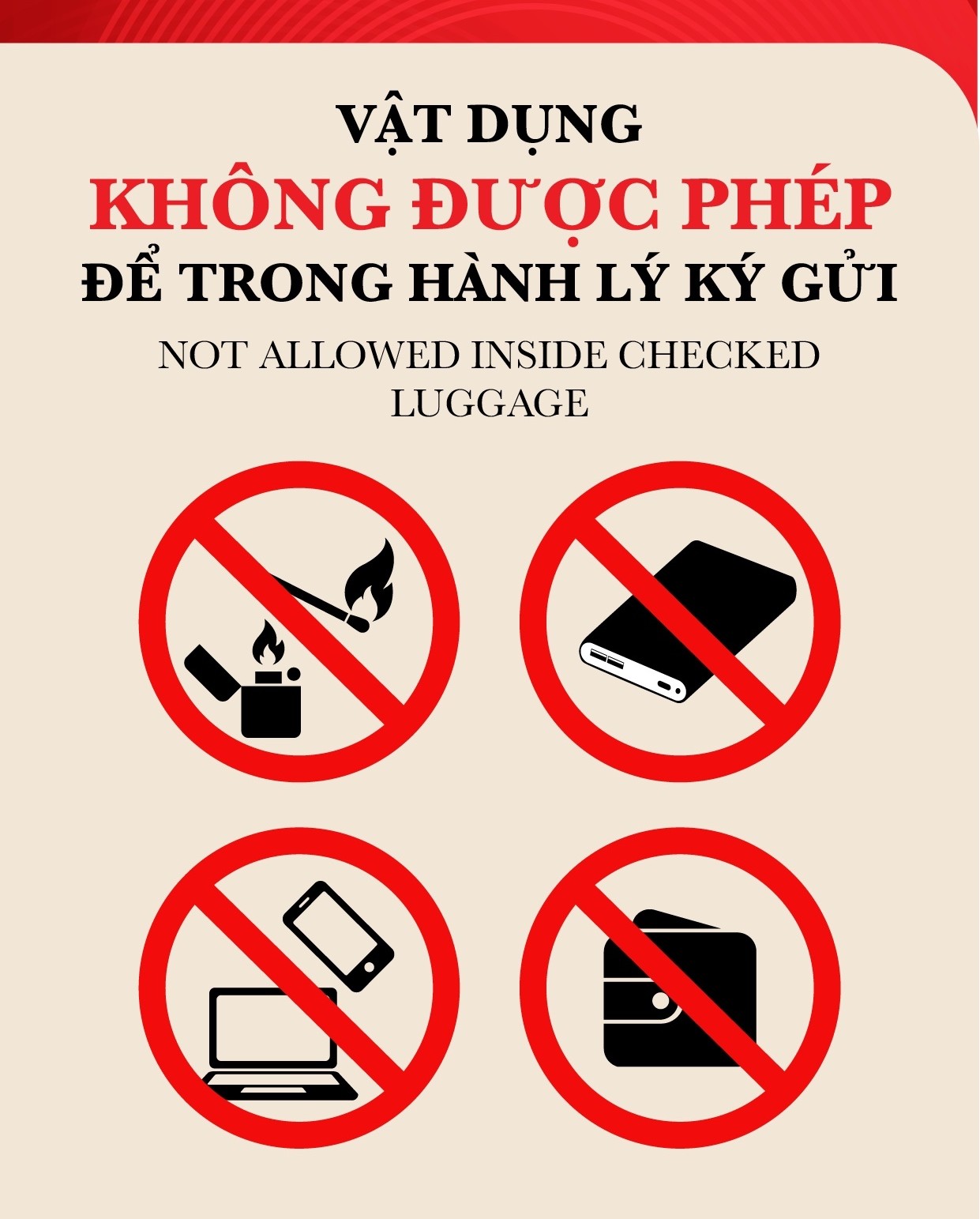 Lưu ý cho hành khách